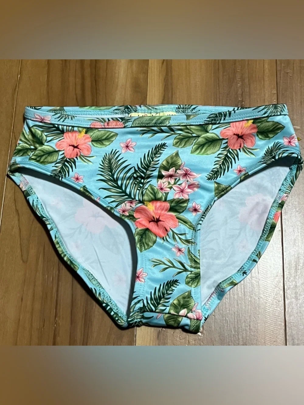 Girls Tropical Bikini Set Floral Blue Mix Size XS/S NWT